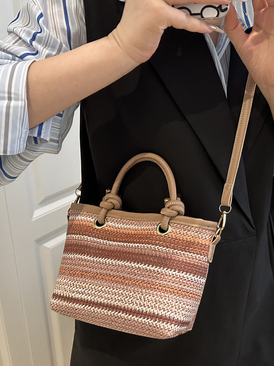 Women Handheld Bags - Handgewebte Tasche für Damen, trendige und