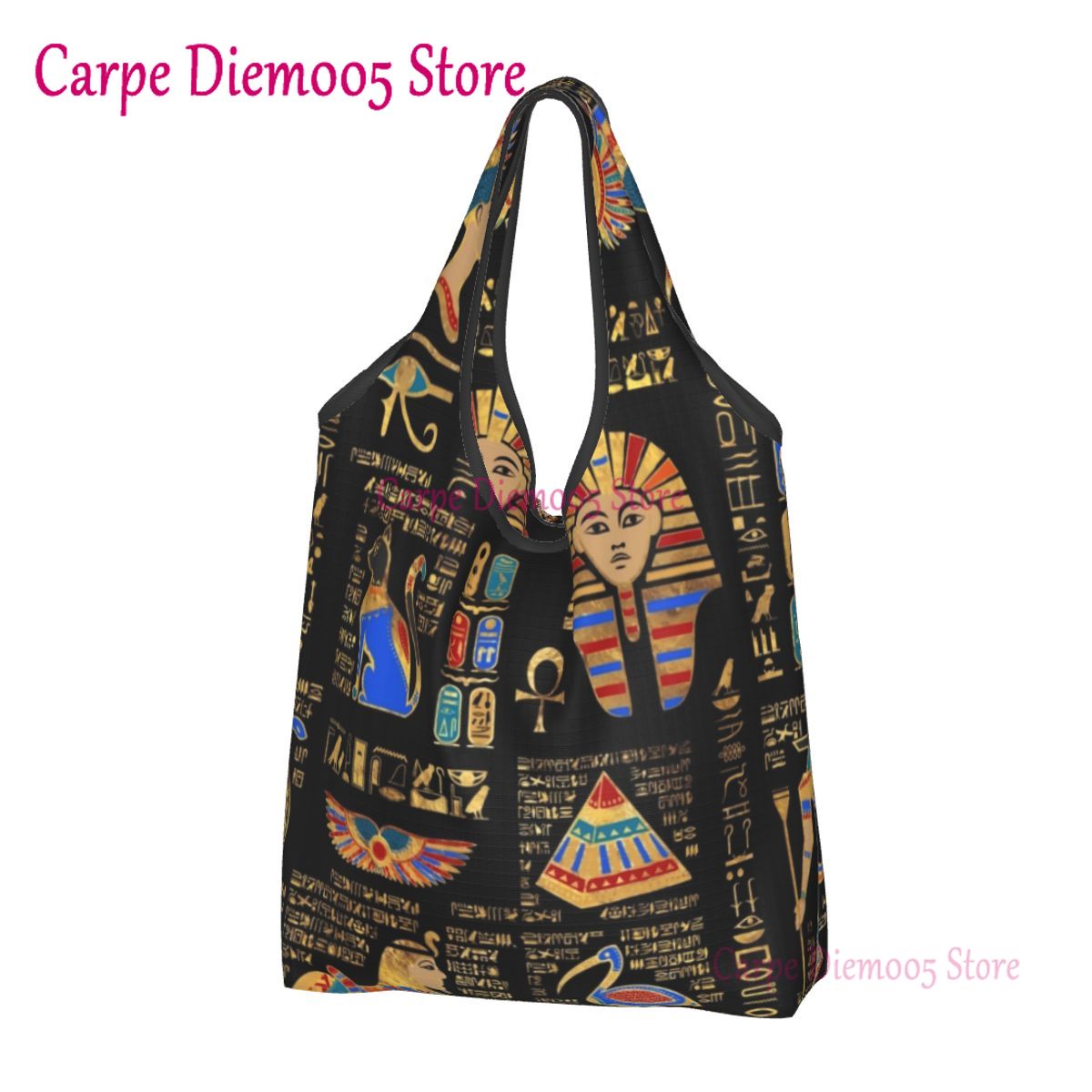 Women Bags Egypt - Ägyptische Hieroglyphen und Gottheiten Lebensmittel einkauf