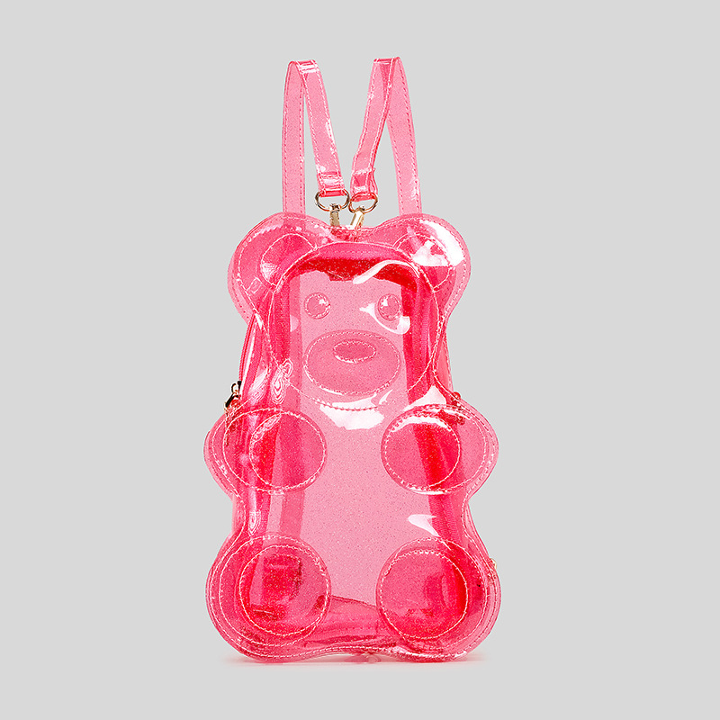 Jelly Bag Clear Pvc - Neuheit Glitter Transparent Bär Geformt Frauen