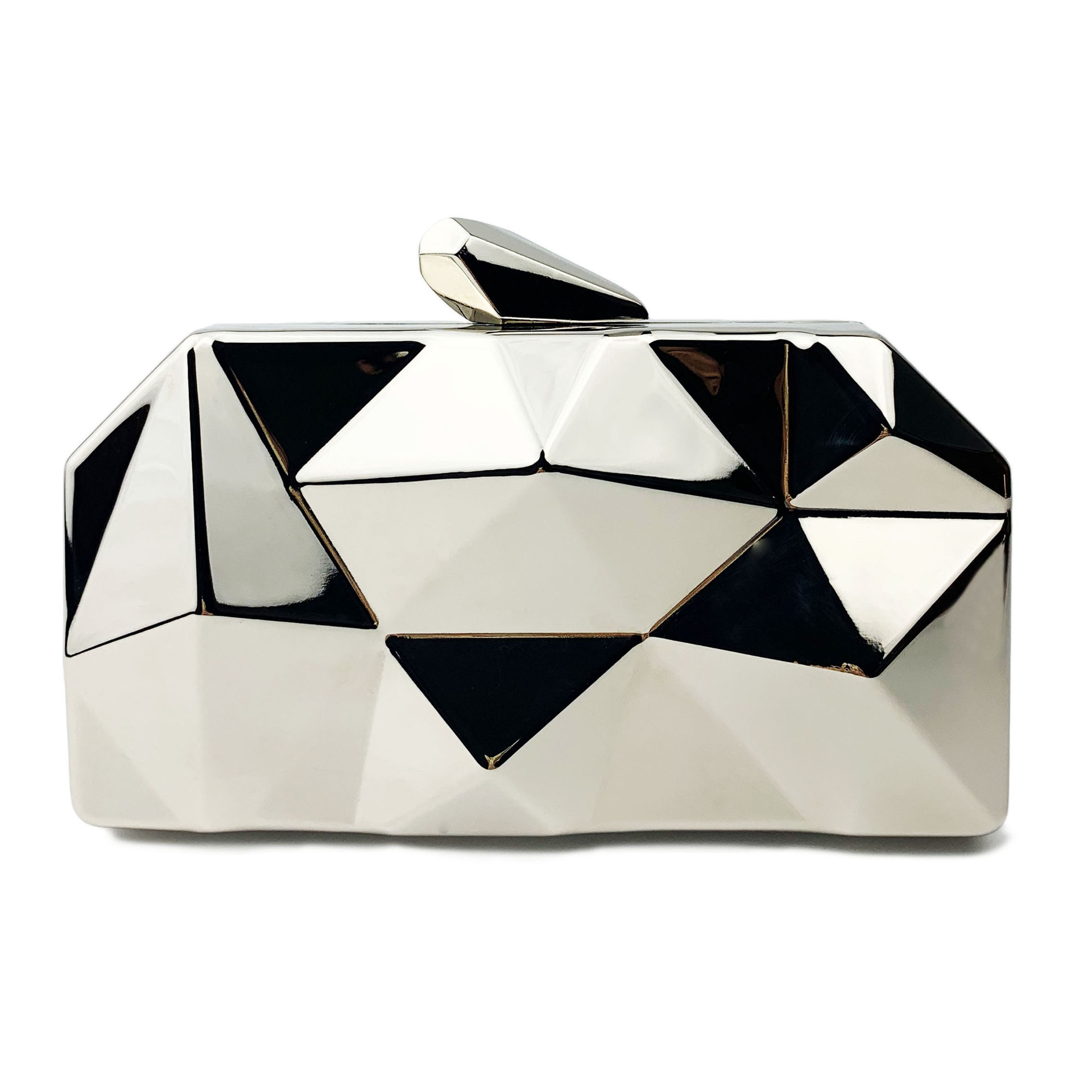 Women Handheld Bags - 2024 Metall unregelmäßig konkav und konvex