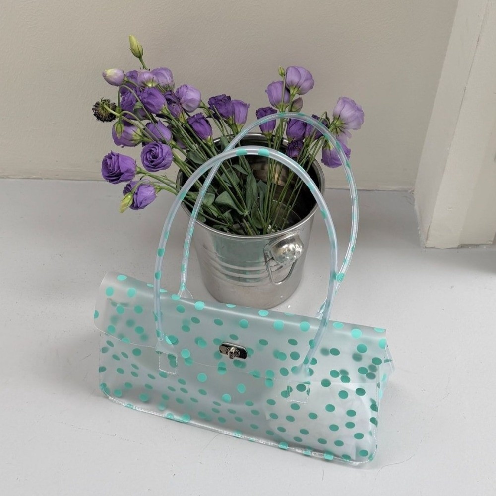 Jelly Bag Clear Pvc - Niedliche, süße, durchsichtige PVC-Jelly-Schultertasche, transparente, bonbonfarbene,