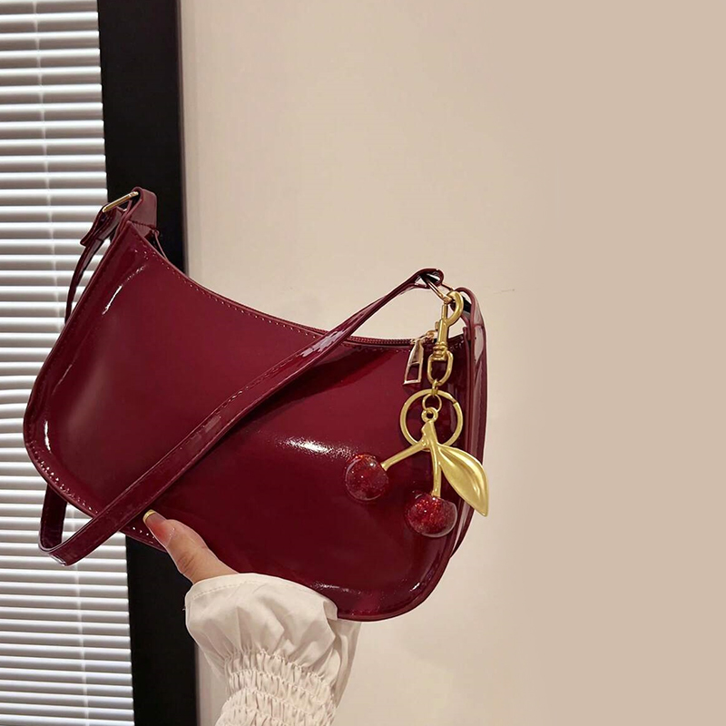 Women Bags For Airport - Damen-Handtasche aus PU-Leder, vielseitig, modisch, einfarbig,