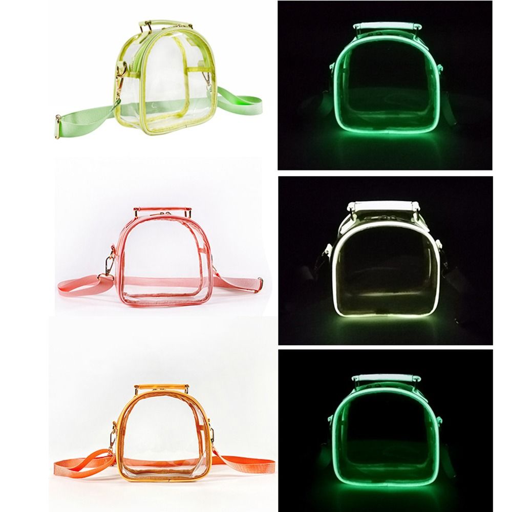 Jelly Bag Clear Pvc - Wasserdichte transparente Tragetasche, fluoreszierend, große Kapazität,
