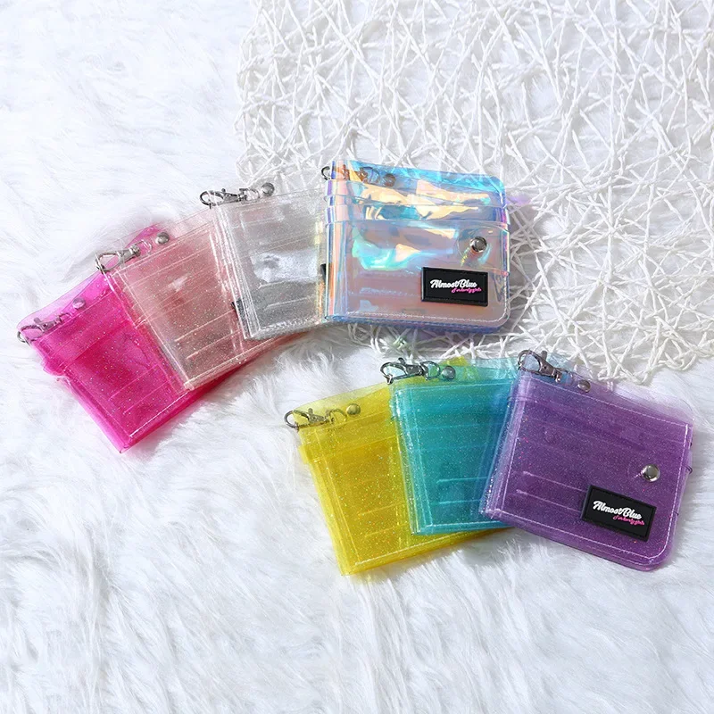 Jelly Bag Clear Pvc - Transparente Frauen Geldbörse PVC Laser Klar
