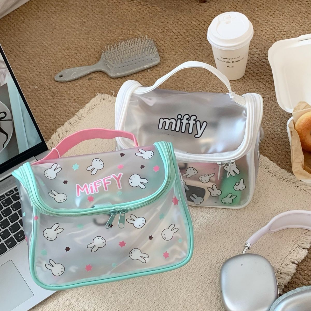 Miffy Cartoon-Kaninchen-Print  – Jelly Bag Clear Pvc Bewertung und Preis
