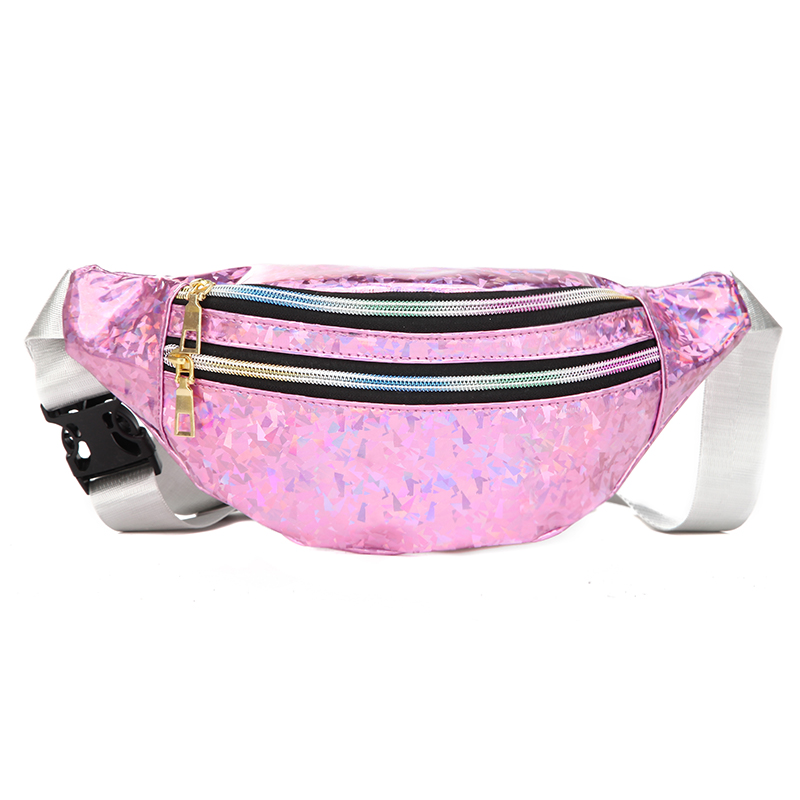 1PC Neue Holographische Fanny  – Women Bags Zip Bewertung und Preis