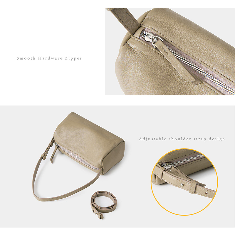 Damen Echtleder Mini-Zylinder- – Women Bags Zip Bewertung und Preis