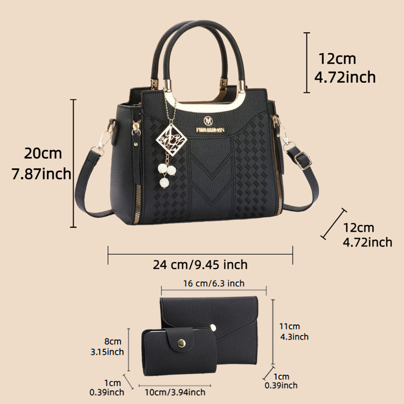 3-teiliges Handtaschen-Set aus – Women Bags Gift Bewertung und Preis