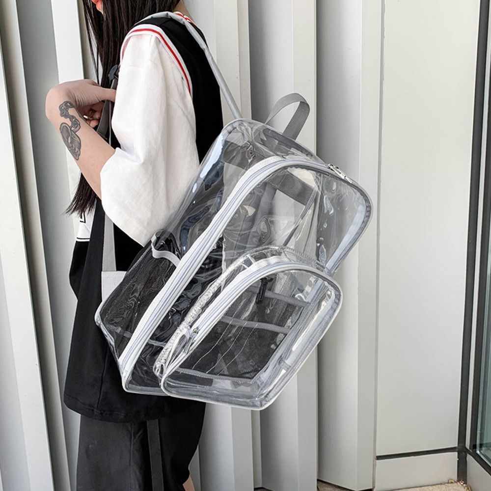 Transparenter PVC-Rucksack mit – Jelly Bag Clear Pvc Bewertung und Preis