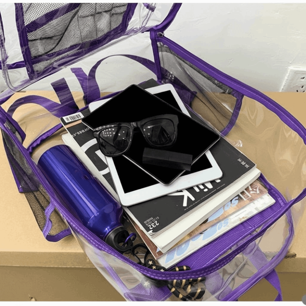 Transparenter PVC-Rucksack mit – Jelly Bag Clear Pvc Bewertung und Preis