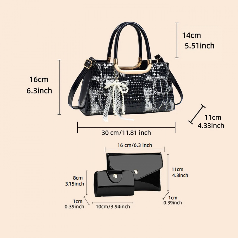 Damen-Handtaschen-Set, Abendcl – Women Bags Gift Bewertung und Preis
