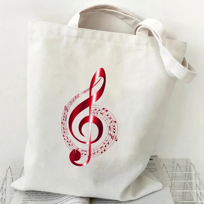 Bedruckte Canvas-Tasche mit Mu – Women Handheld Bags Bewertung und Preis